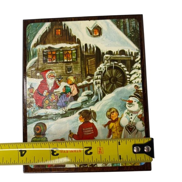 Vintage Reuge German Musical Jewelry Box Retro Christmas O Come All Ye Faithful - Picture 4 of 8